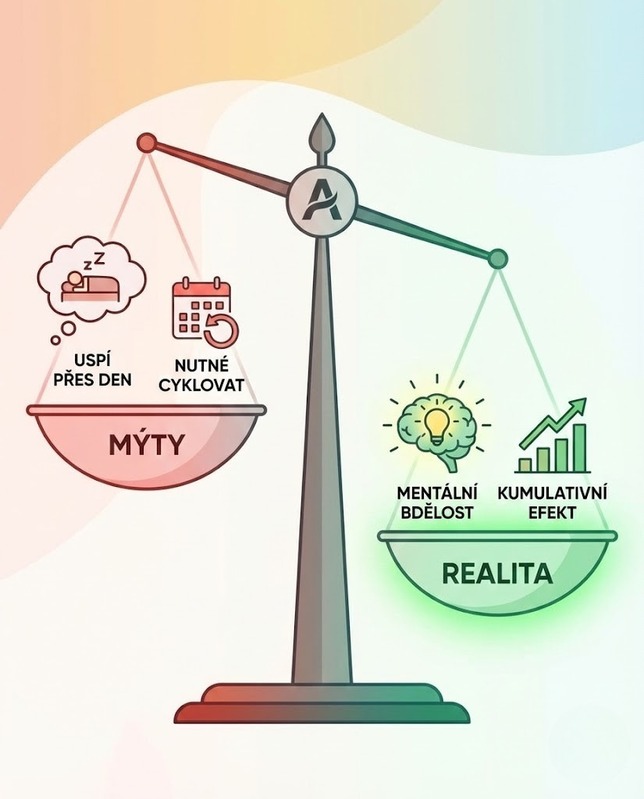 Grafické porovnání mýtů a faktů
